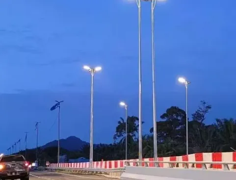 Solar street light structural pole and controller
