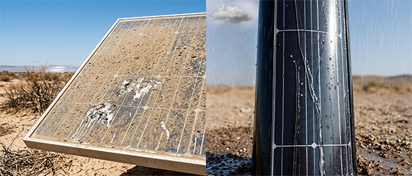 Wind-resistant vertical solar street light installation