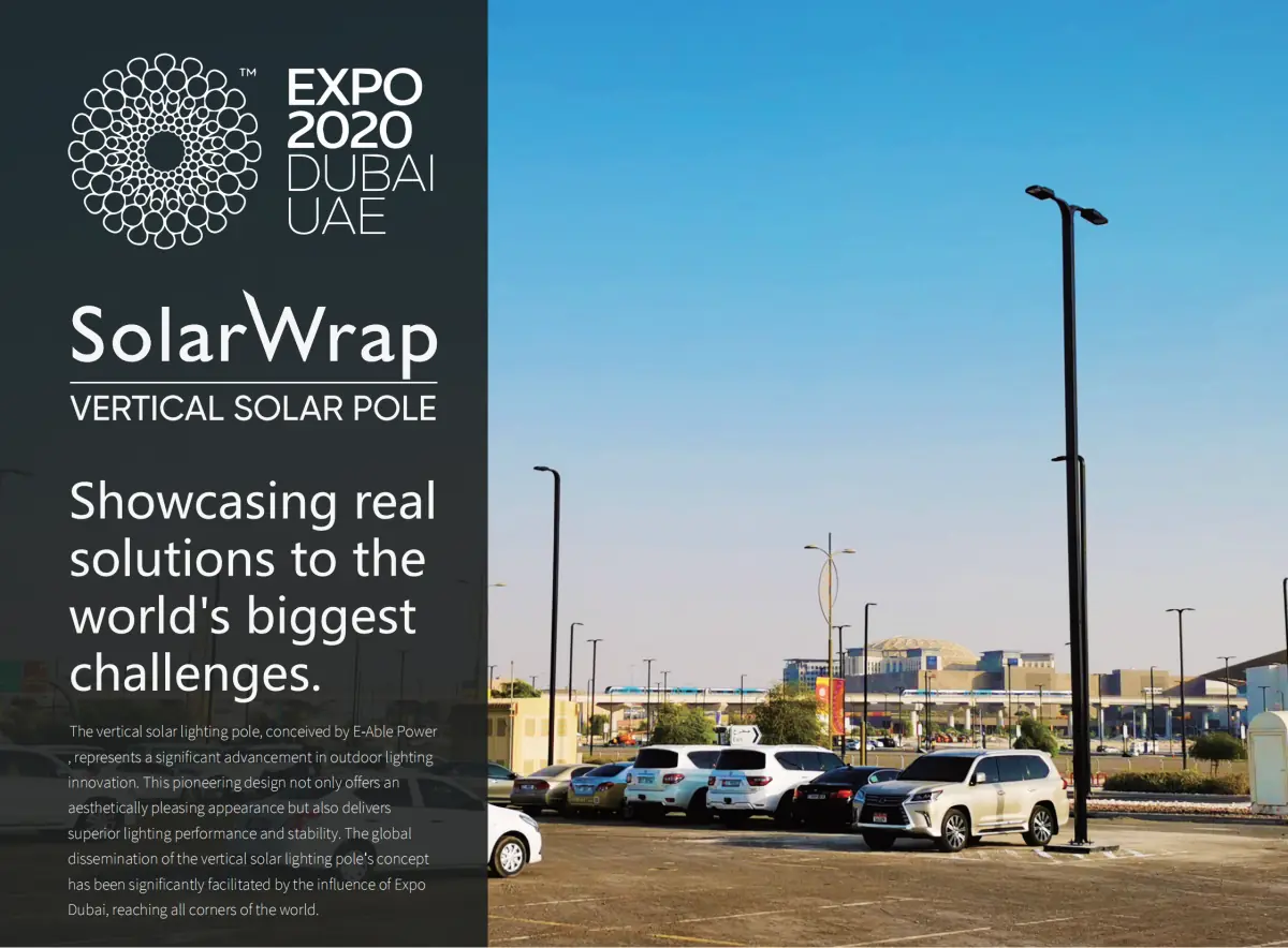 SolarWrap Integrated Solar Pole Design