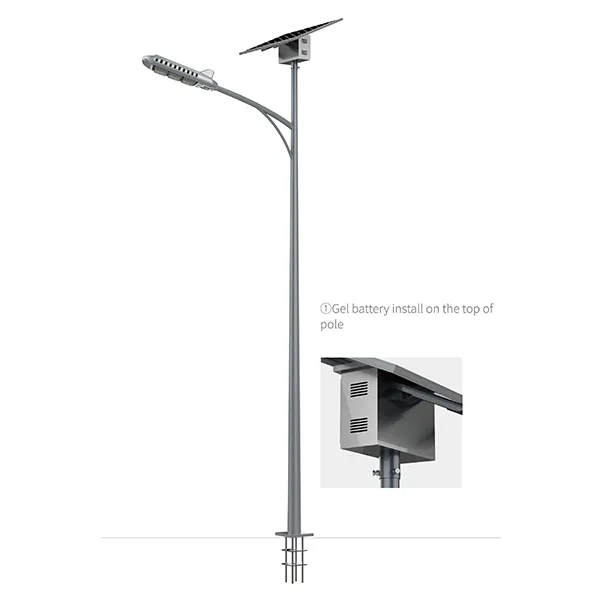 Reinforced solar pole infrastructure