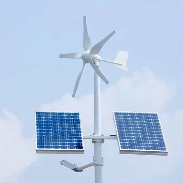 E-ABLE Solar and Wind Hybrid Power Street Light - Technical Illustration