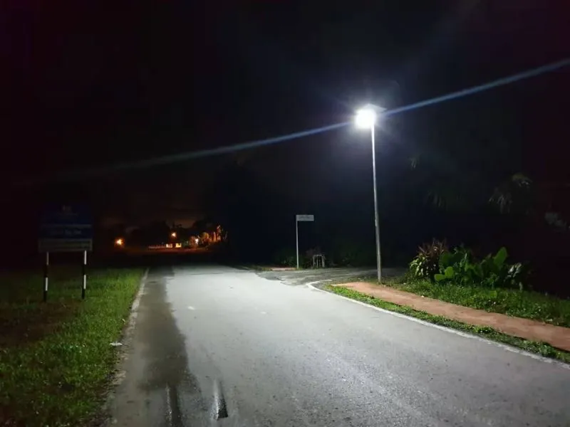 Urban road solar lighting