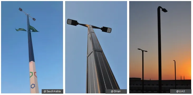 Professional solar street light infrastructure installation