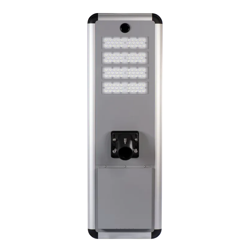 OrbitRay LKAS smart all-in-one solar street light head side view