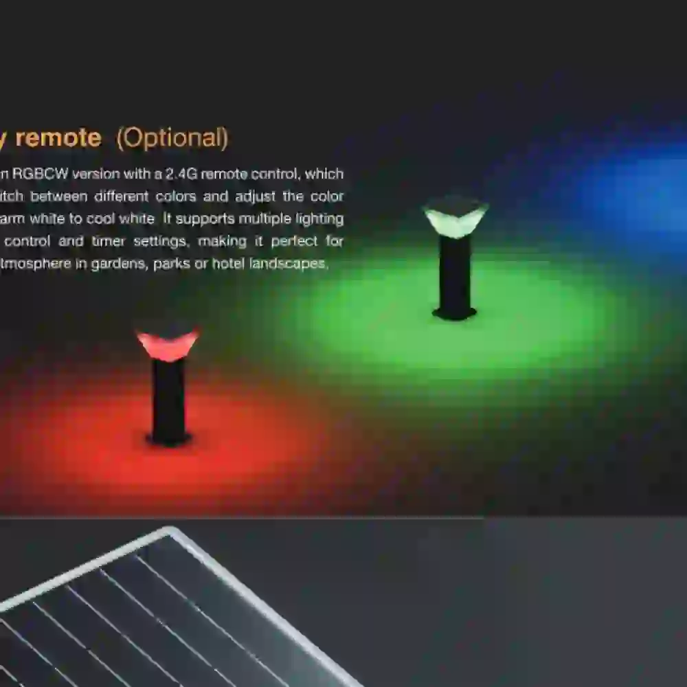 RGB courtyard lighting