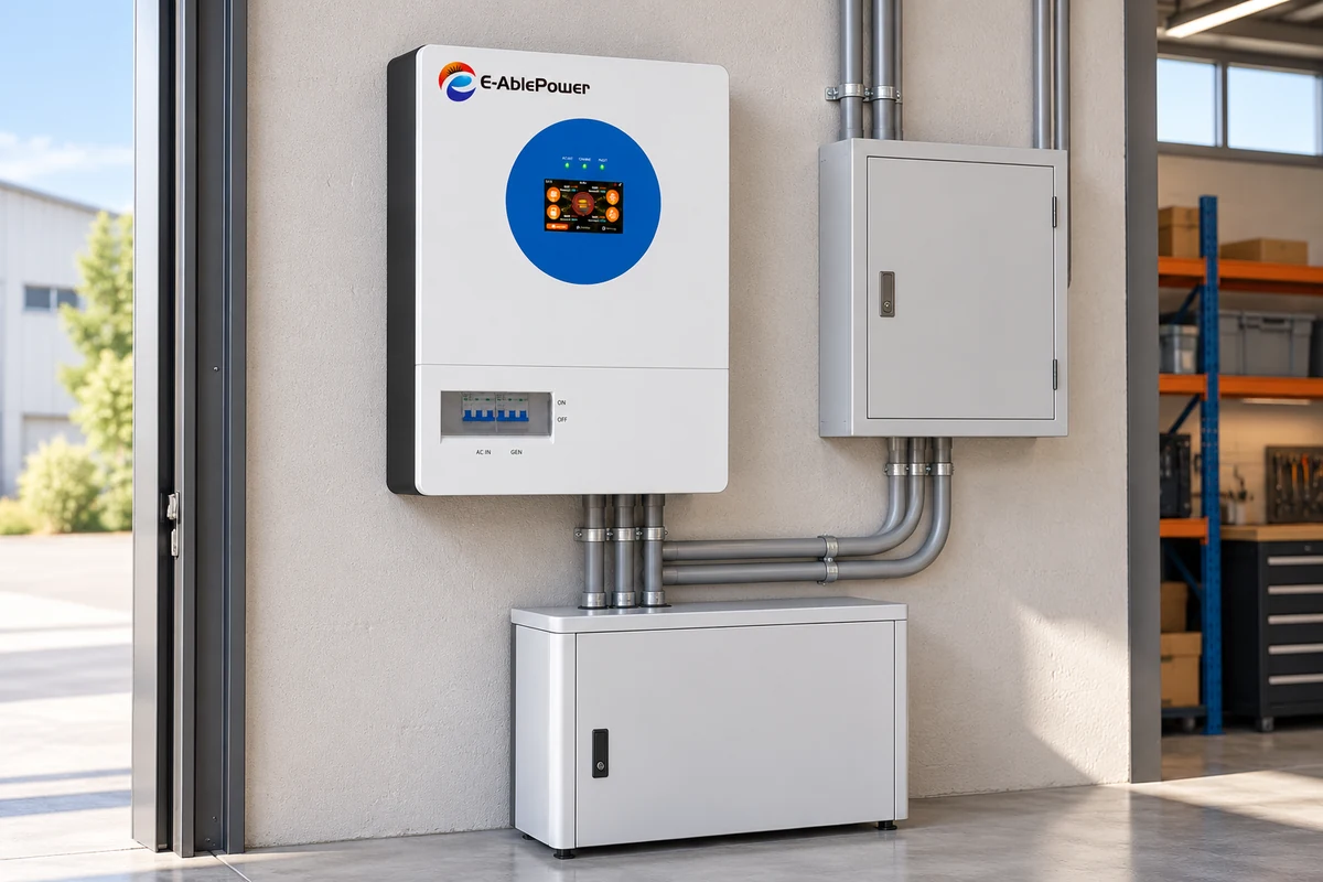 16kW Three-Phase Hybrid Inverter - installation
