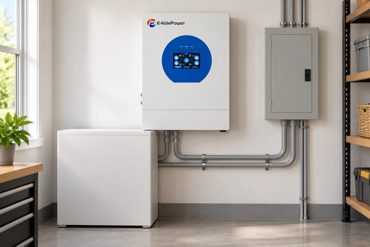 Inversor hibrido de fase dividida SDPO 12kW - installation