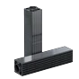 Square vertical solar modules