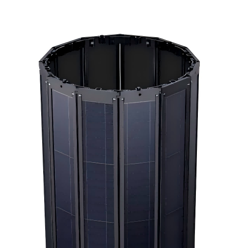 Dodecagon foldable vertical PV module