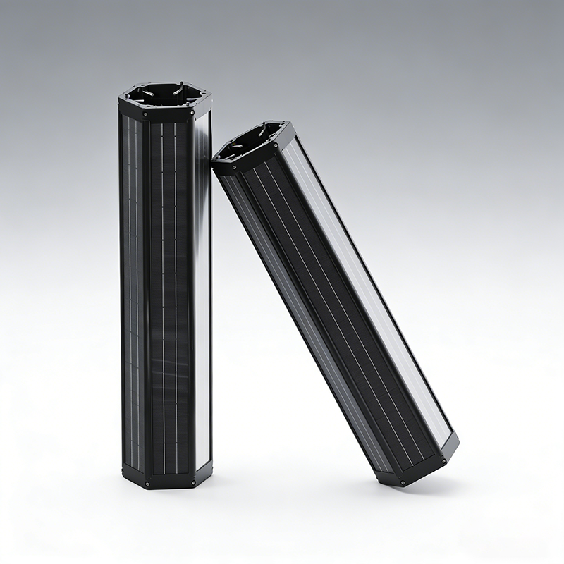 SolarWrap Hexagon vertical module on lighting pole