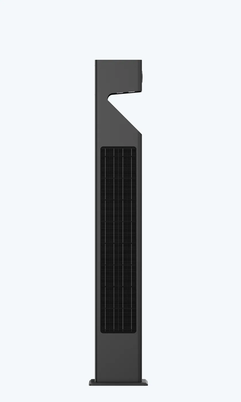 WOODPECKER CUBE-360 All-Around Solar Pathway Light - Side view
