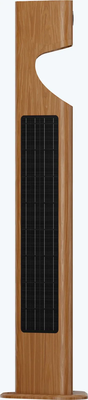 WOODPECKER TRI-180 Sculptural Solar Pathway Light - Side view