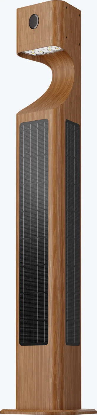 WOODPECKER TRI-180 Sculptural Solar Pathway Light - 0.9 m