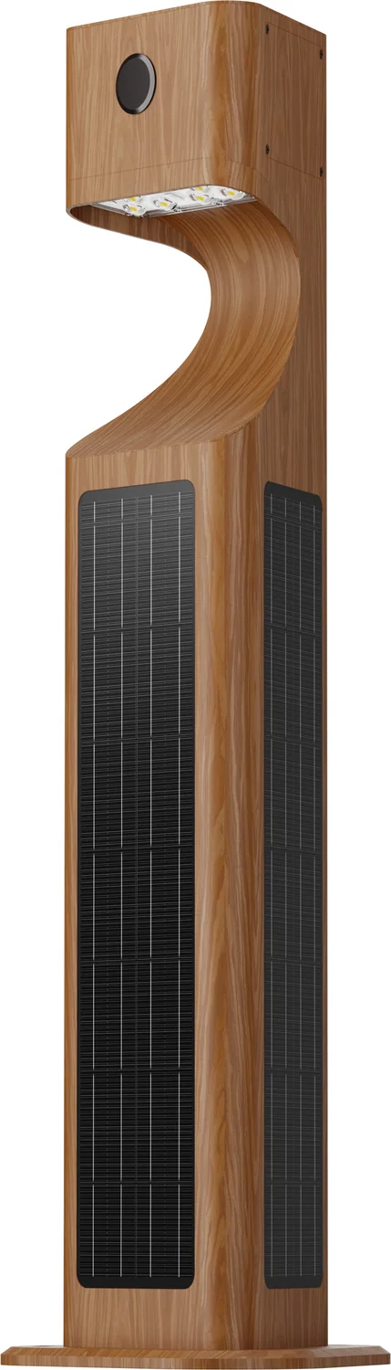 WOODPECKER TRI-180 Sculptural Solar Pathway Light