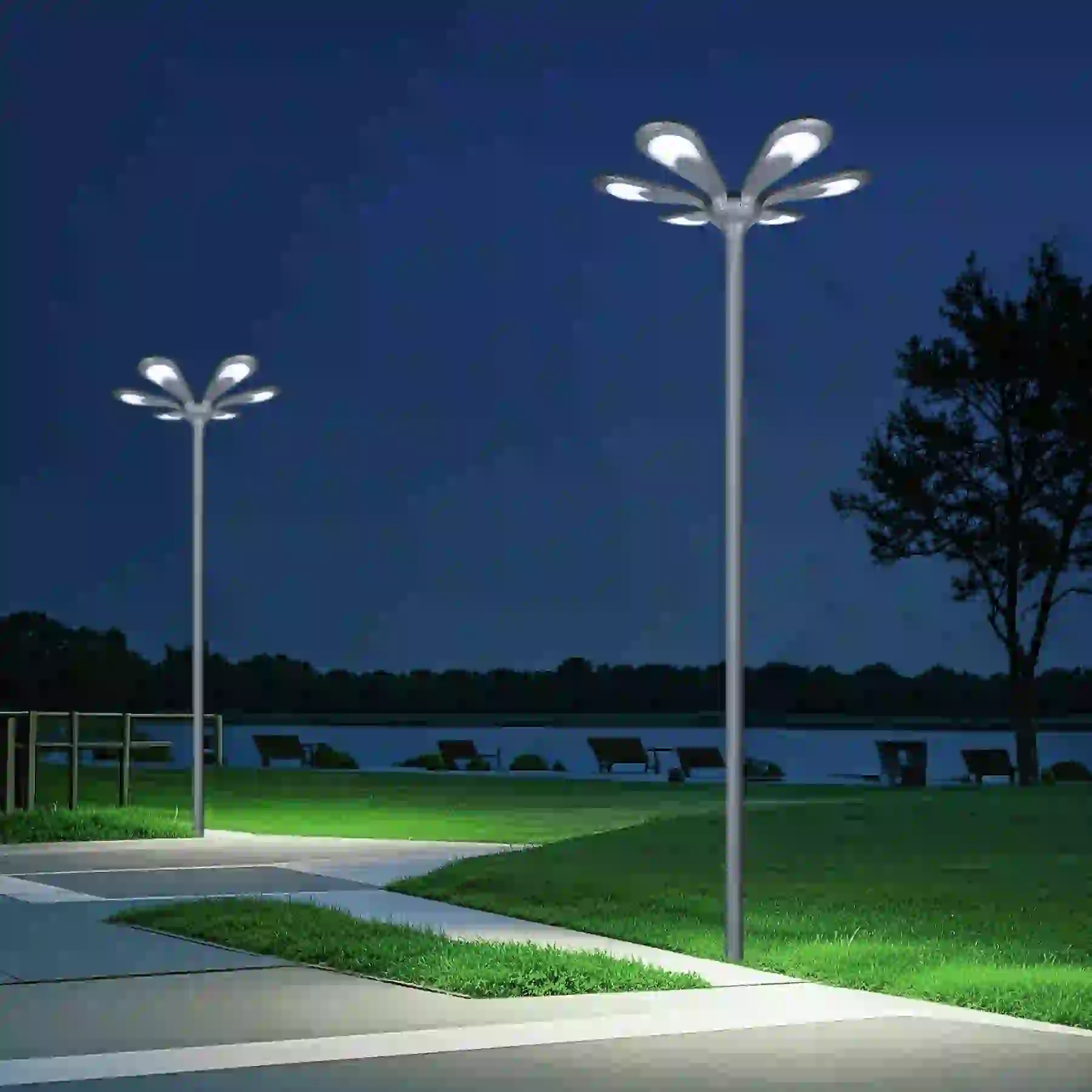 TYD-5105 solar lights beside a residential entry